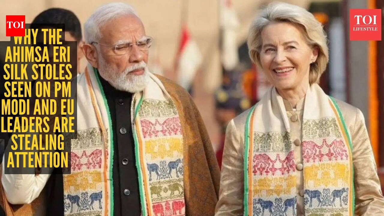 The Eri ‘Ahimsa’ silk stole worn by Ursula von der Leyen carries a powerful message