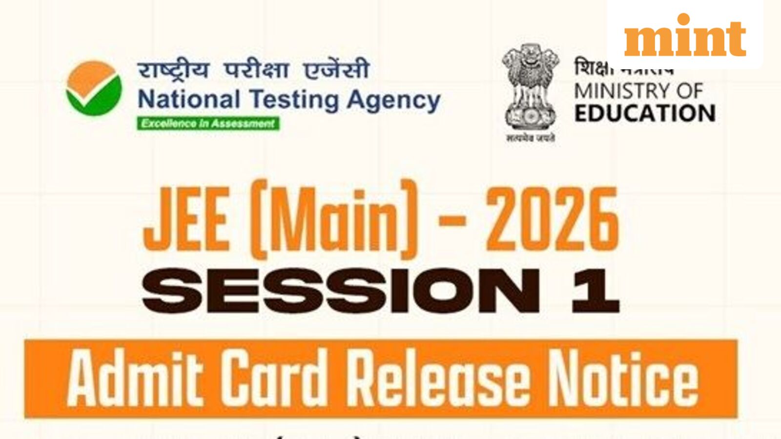 JEE Main 2026 admit cards released – Check details