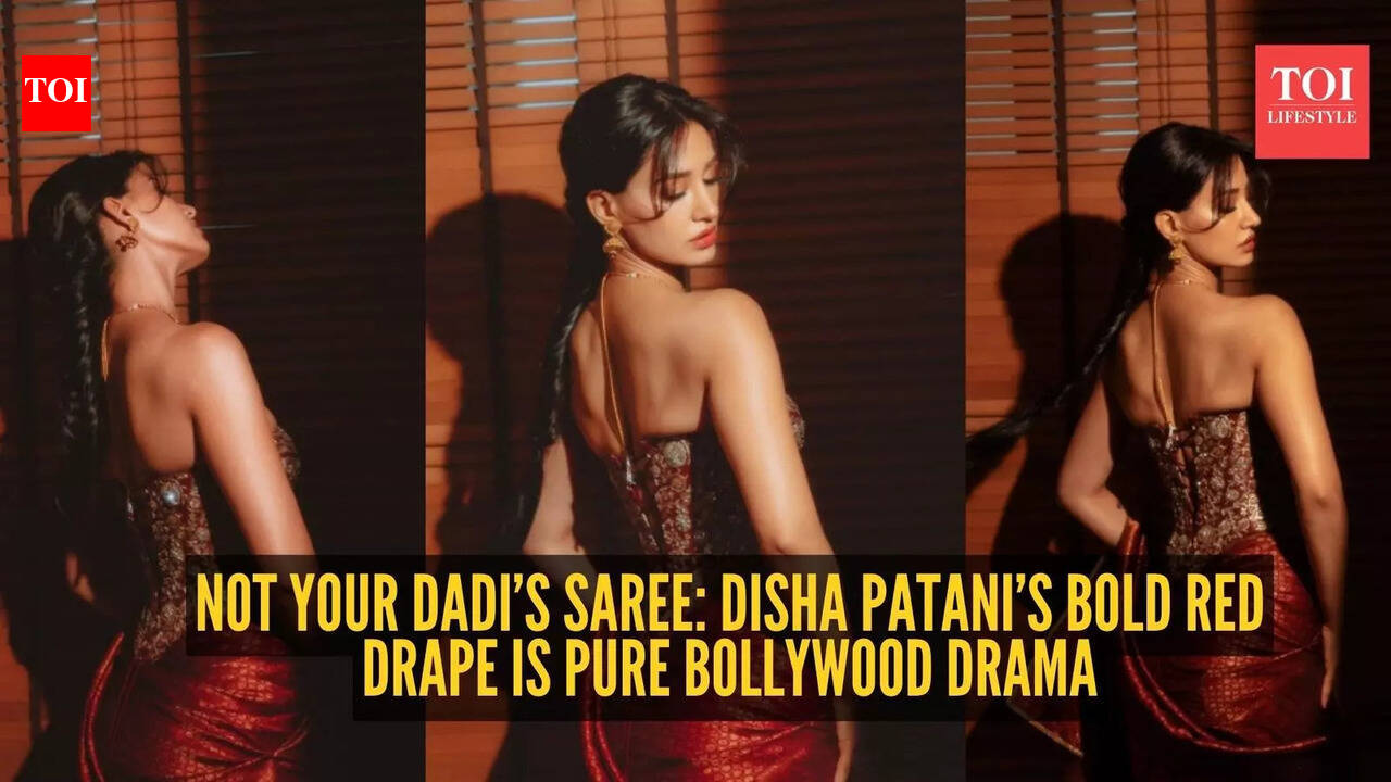 ₹5.5 lakh red saree and a corset twist: Disha Patani just rewrote desi glam rules