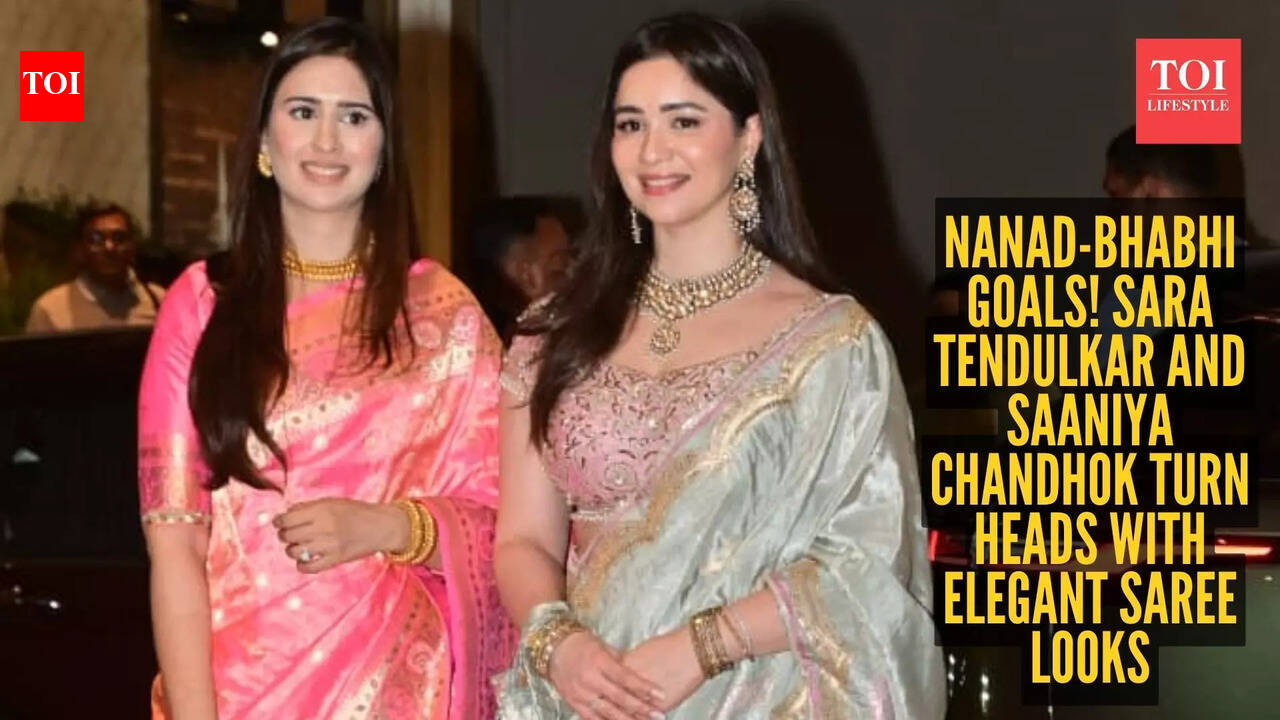 Sara Tendulkar steps out with new bhabhi Saaniya Chandhok after Arjun Tendulkar’s wedding; their saree looks steal the spotlight