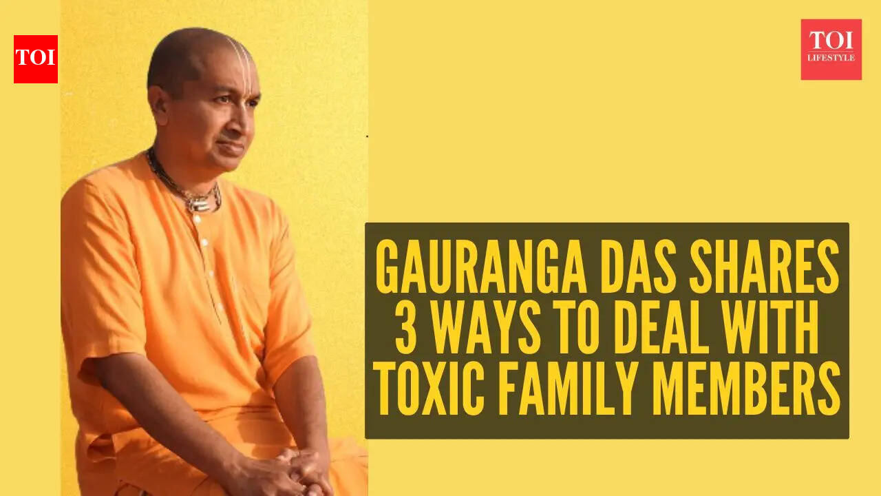 Gauranga Das shares 3 ways to deal with toxic family members