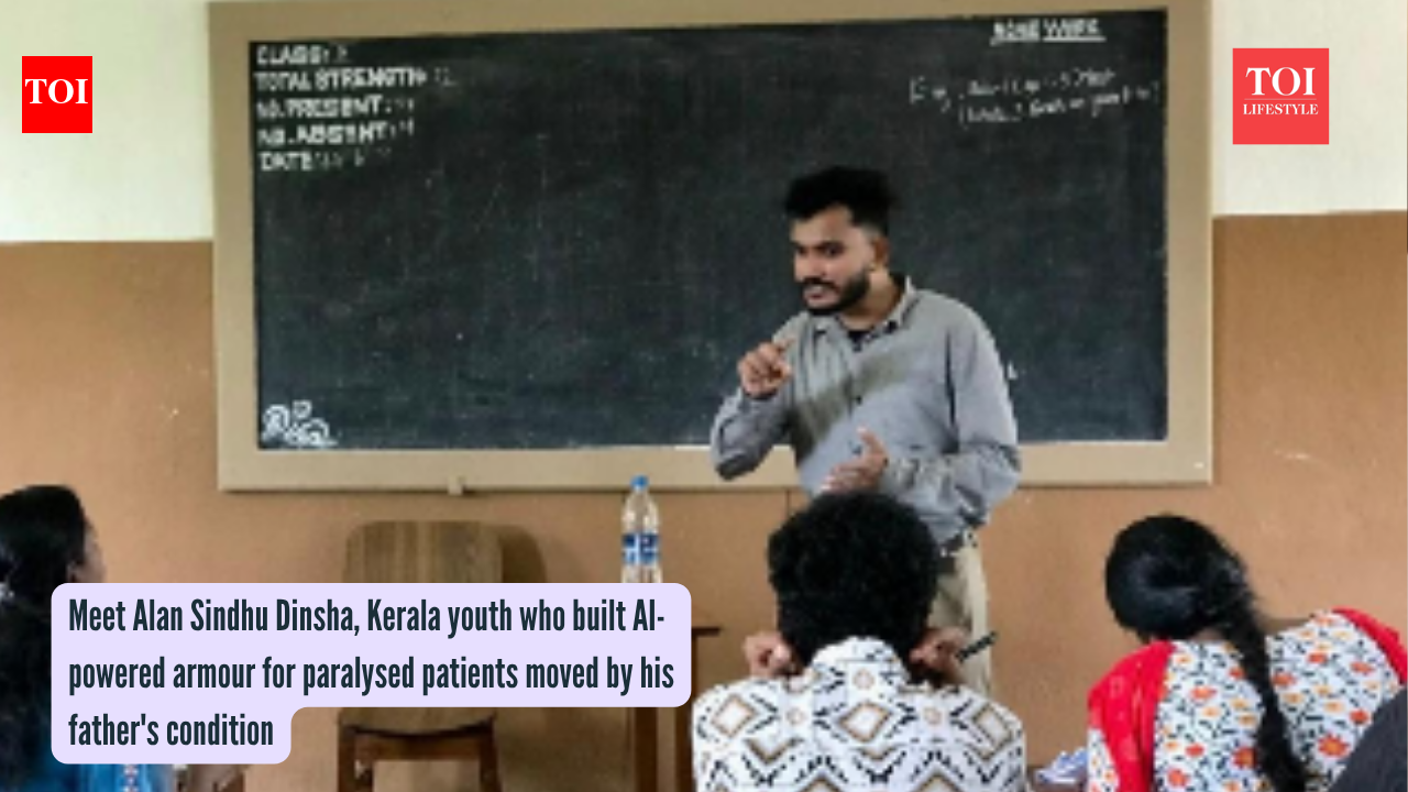 Meet Alan Sindhu Dinsha, Kerala youth who built AI-powered armour for paralysed patients moved by his father’s condition |
